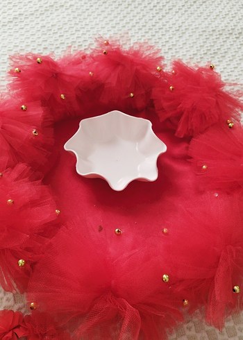 Kırmızı Dantelli Bohem Gelin Aksesuarları - Görsel 5