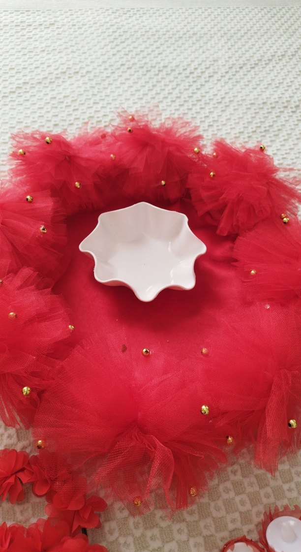 Kırmızı Dantelli Bohem Gelin Aksesuarları - Görsel 5