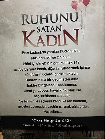  Hayalini asan kadın ve ruhunu satan kadın