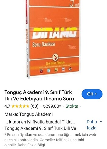 9.sınıf tonguç dinamo edebiyat test kitabı