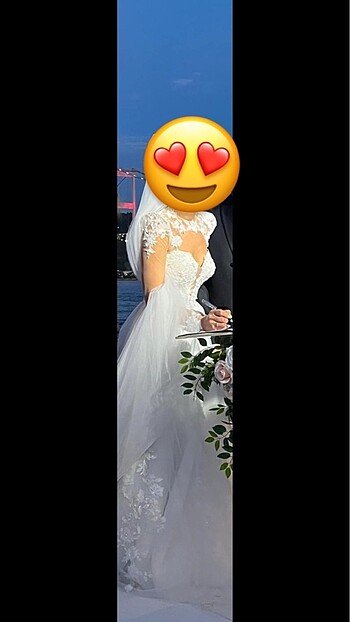 Tasarım gelinlik 2 farklı yaka modeli - Görsel 2