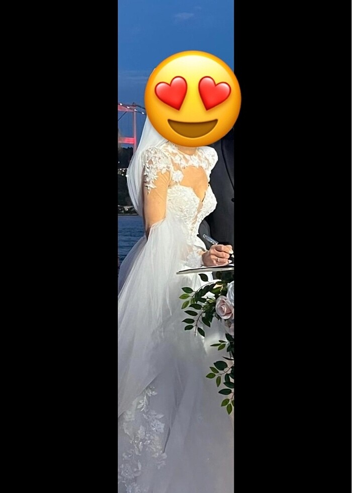 Tasarım gelinlik 2 farklı yaka modeli - Görsel 2