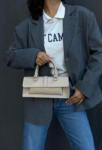 Zara muadili bej çanta - Görsel 5