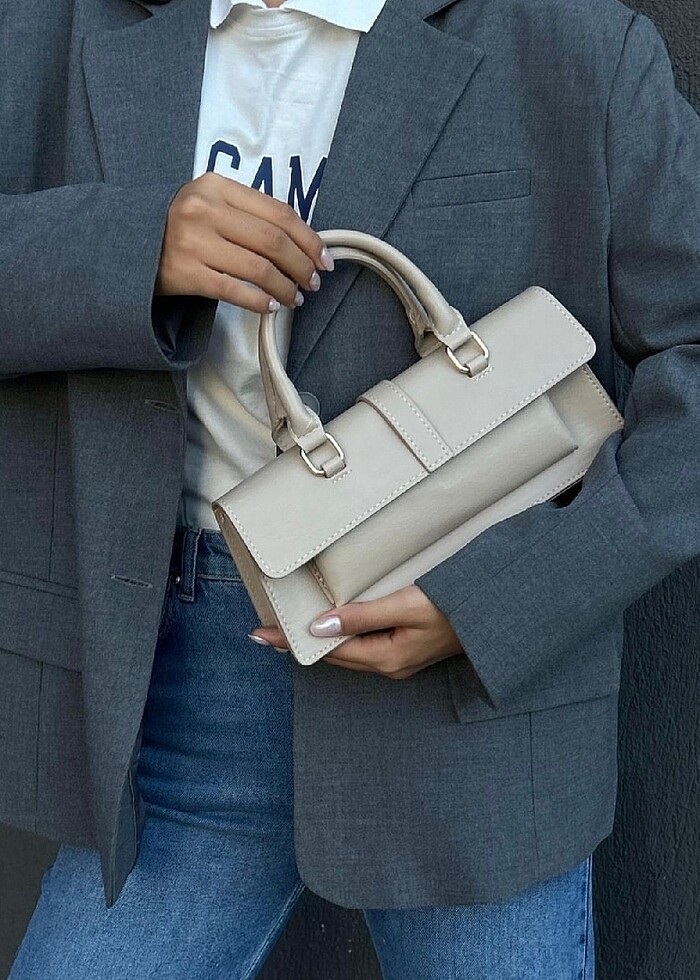 Zara muadili bej çanta - Görsel 2