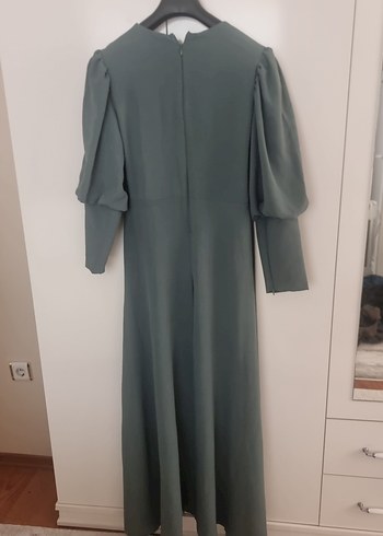 46 Beden gri Renk Gri Uzun Kollu Salaş Kadın Elbise