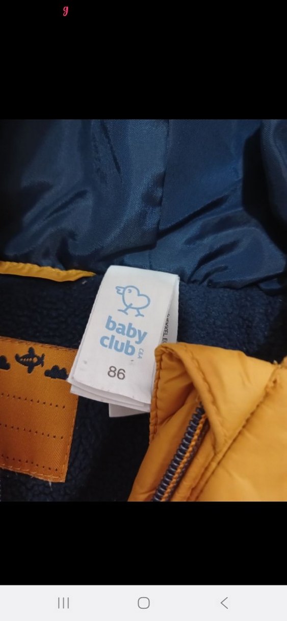 Erkek bebek mont - Görsel 3