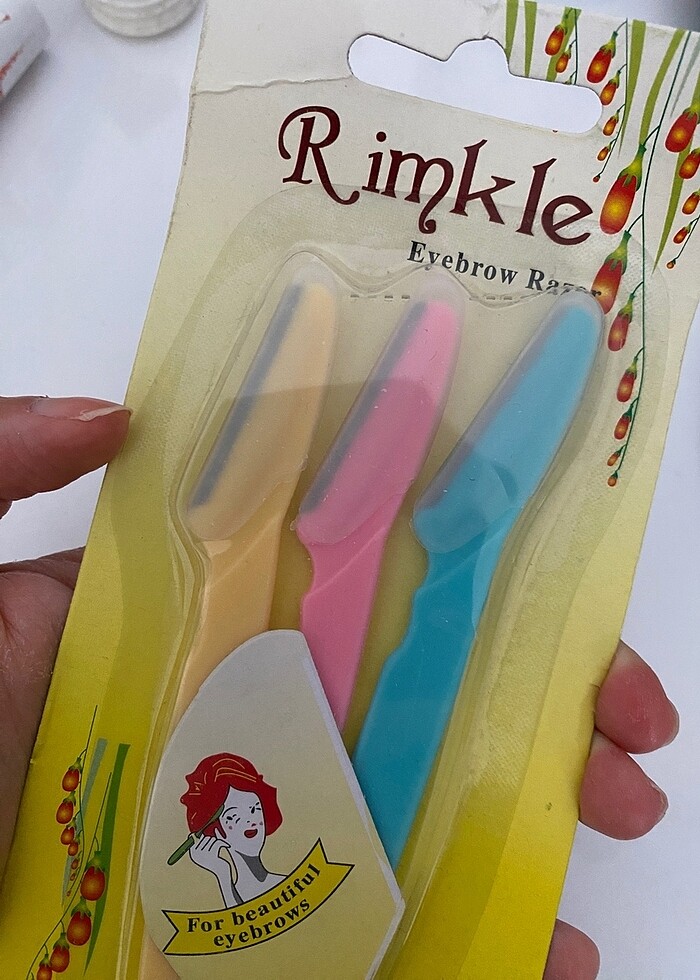 3 adet yüz jileti kadın kaş ustrayüz tüy alma ustrası - Görsel 4