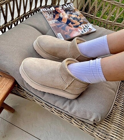 Ugg İçi tüylü yüksek taban Ugg model bot