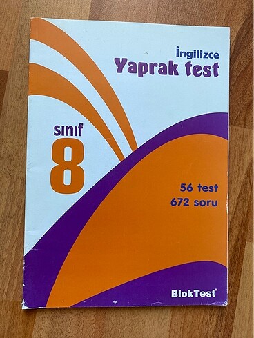 8. Sınıf İngilizce yaprak test