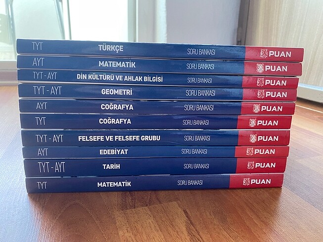 Puan yayınları tüm dersler soru bankaları(10 kitap)