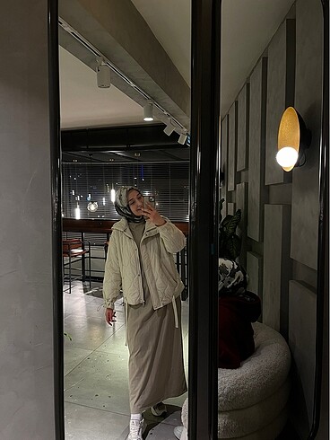 m Beden camel Renk Manuka elbise