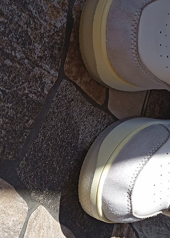 Beyaz Bağcıklı Kadın Spor Ayakkabı - Görsel 6