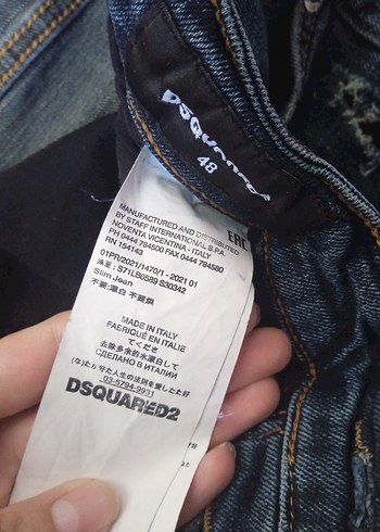 Desquard2 Erkek Lacivert Yırtık Denim Jean - Görsel 4