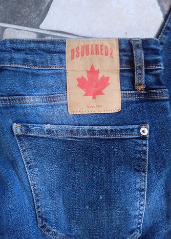 Desquard2 Erkek Lacivert Yırtık Denim Jean - Görsel 6