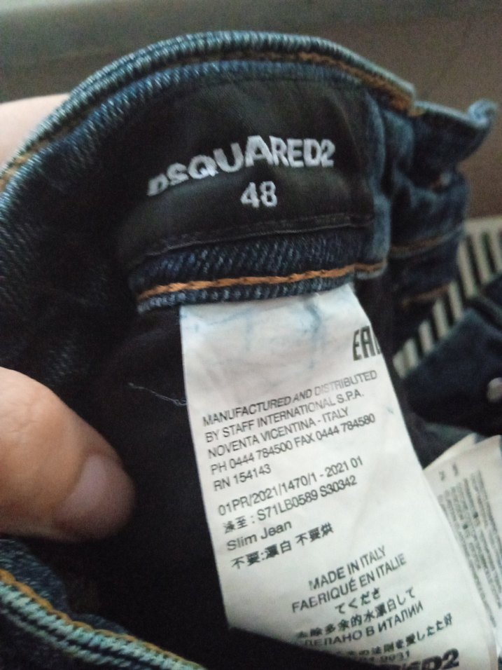 Desquard2 Erkek Lacivert Yırtık Denim Jean - Görsel 5