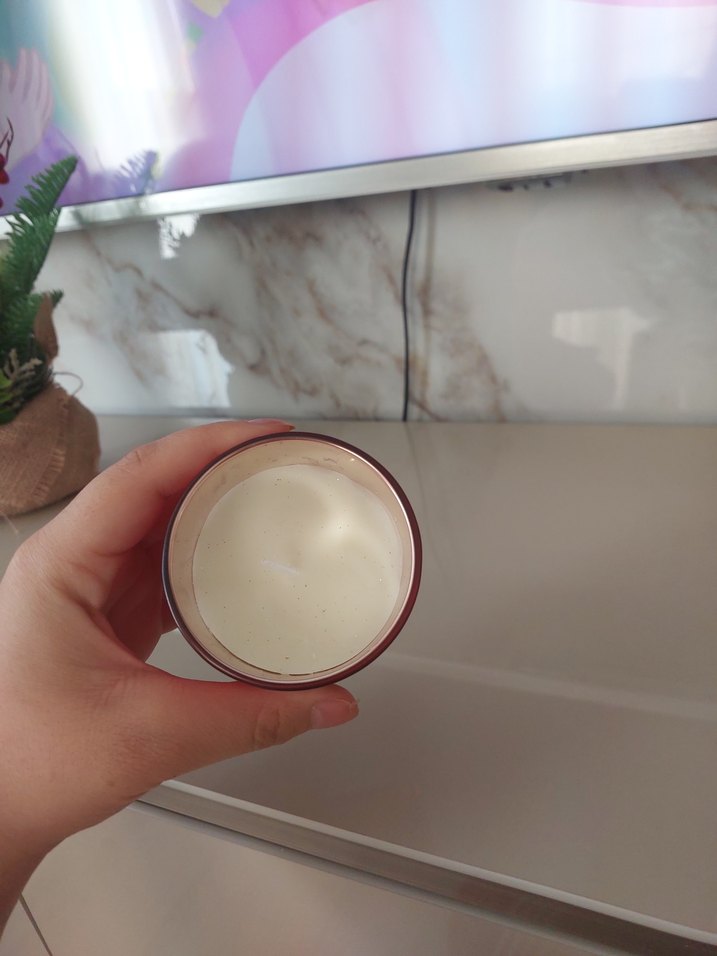 Kırmızı Kar Tanesi Desenli Mumluk - Görsel 3