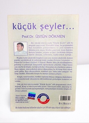 Küçük Şeyler - Prof. Dr. Üstün Dökmen - Görsel 4