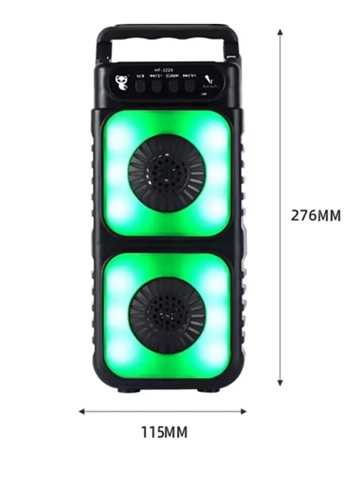 Leerfei LF-1576 Kablosuz Bluetooth Hoparlör ve Mikrofon Seti - Görsel 2