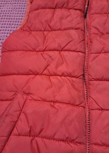 Kapüşonlu Kırmızı Kız Çocuk Şişme Yelek - Görsel 3