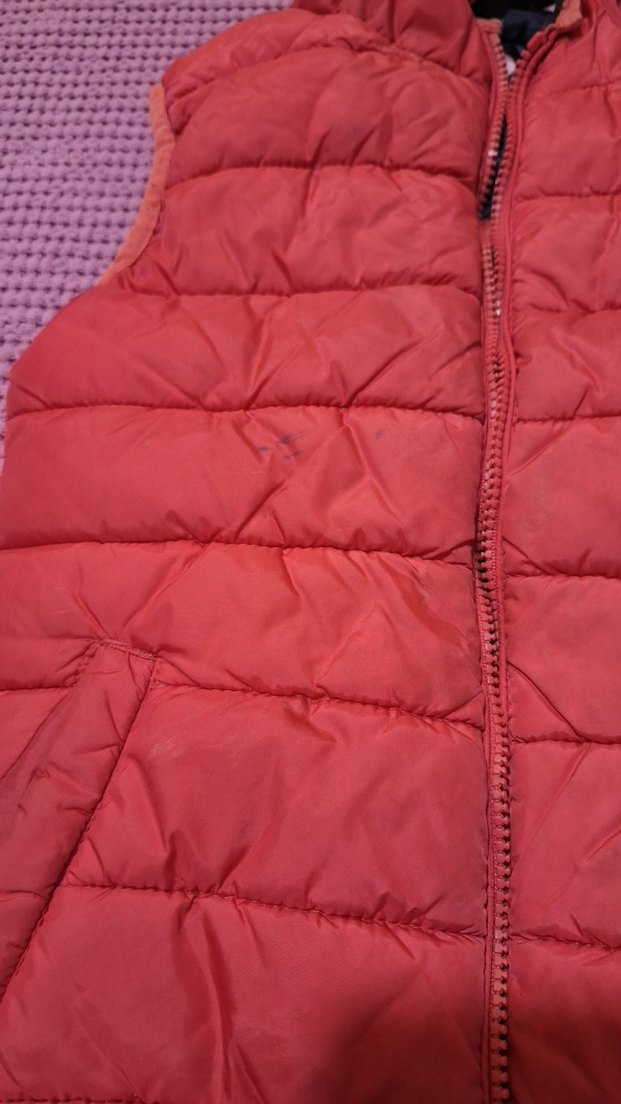 Kapüşonlu Kırmızı Kız Çocuk Şişme Yelek - Görsel 3