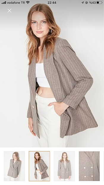 Trendyol & Milla Kahverengi Blazer Ceket