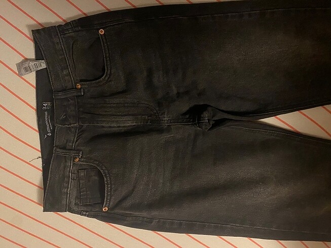 xs Beden siyah Renk Straight fit kot pantolon stradivarius siyah
