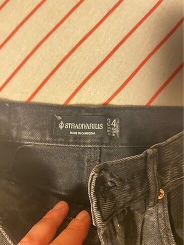 xs Beden Straight fit kot pantolon stradivarius siyah