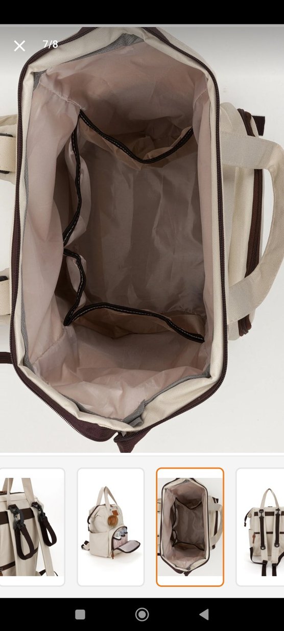 Bej Bebek Bakım Çantası - Görsel 4