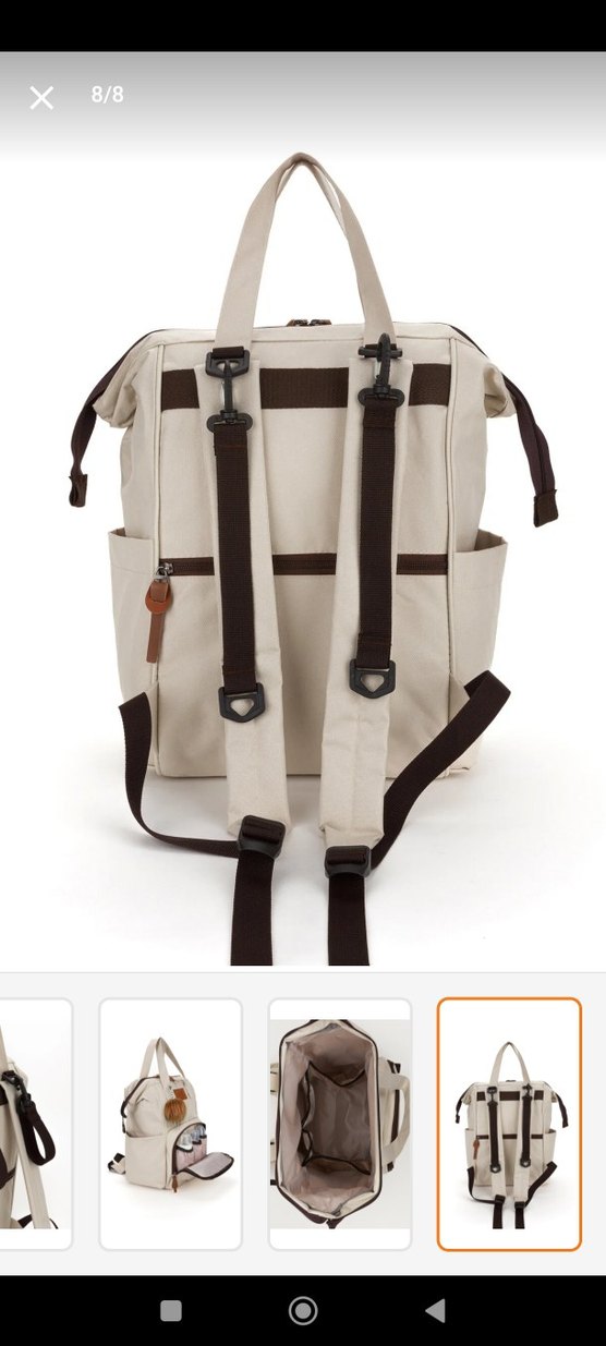 Bej Bebek Bakım Çantası - Görsel 2