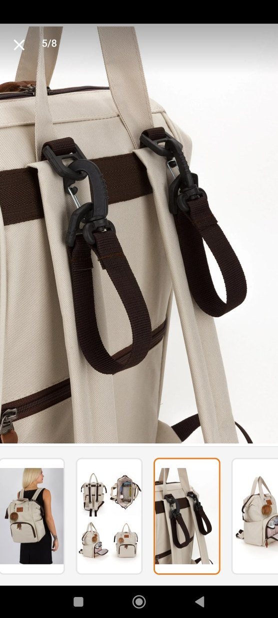 Bej Bebek Bakım Çantası - Görsel 5