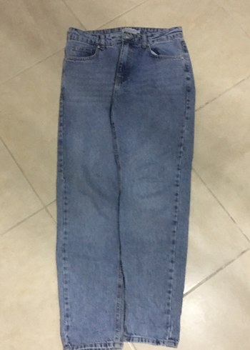 Kadın Gri Midi Boy Denim Jean