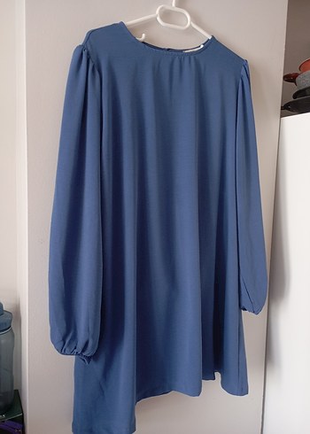 Mavi Salaş Midi Tunik pantolonlu takım