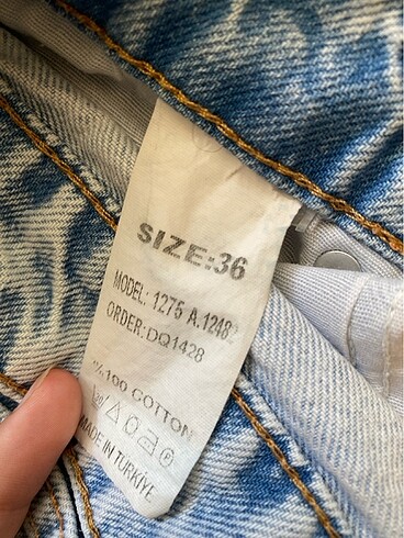 36 Beden mavi Renk kot pantolon