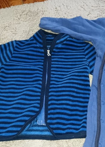 Mavi Fermuarlı Bebek Tulum
mavi polar hırka ikili - Görsel 3