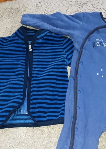 Mavi Fermuarlı Bebek Tulum
mavi polar hırka ikili - Görsel 4