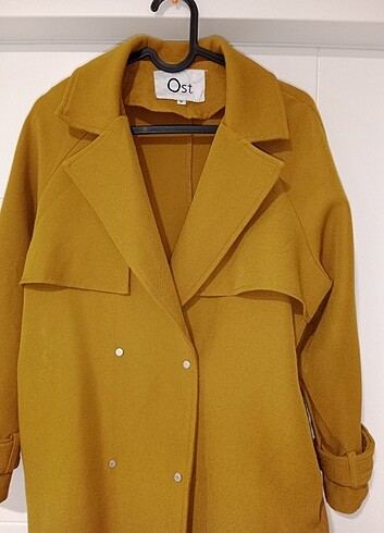 l Beden turuncu Renk Trench coat 