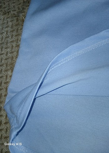 Diğer Mavi Pamuklu Basic Oversize Tişört