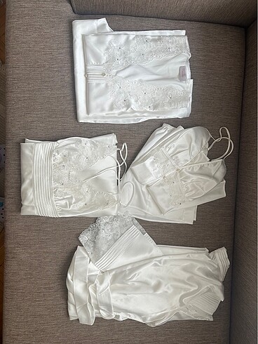 Karmen 6li takim beyaz s beden - Görsel 8