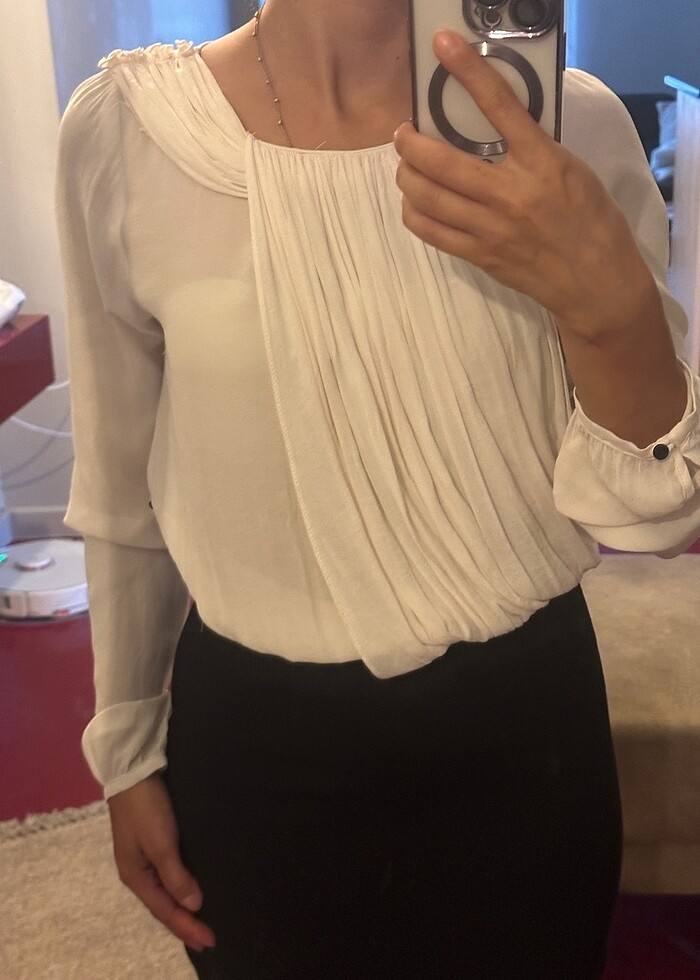 Zara iki renkli kontrast elbise - Görsel 2