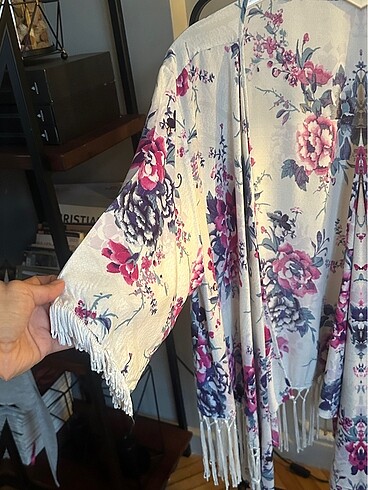Marks&Spencer çiçekli sabahlık kimono - Görsel 5