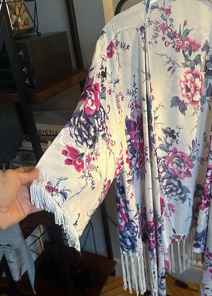 Marks&Spencer çiçekli sabahlık kimono - Görsel 5