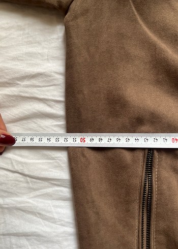 Kahverengi Süet Fermuarlı Erkek Ceket - Görsel 4