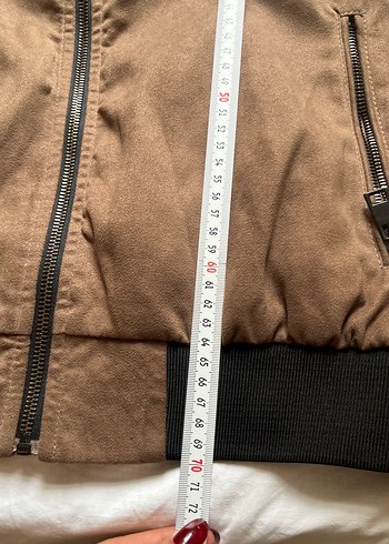 Kahverengi Süet Fermuarlı Erkek Ceket - Görsel 3