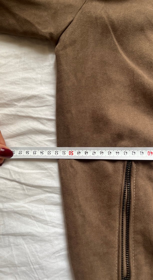 Kahverengi Süet Fermuarlı Erkek Ceket - Görsel 4