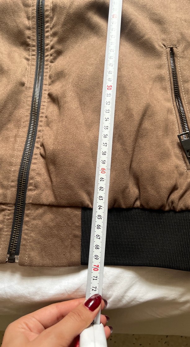 Kahverengi Süet Fermuarlı Erkek Ceket - Görsel 3