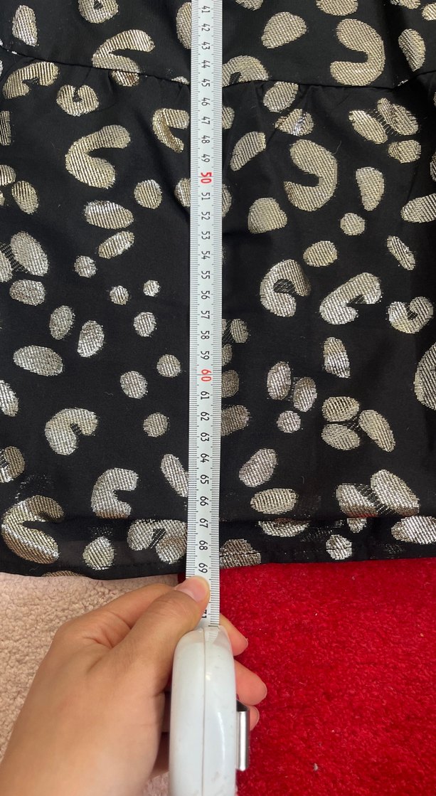 Kız Çocuk Siyah Desenli Fırfırlı Elbise - Görsel 2