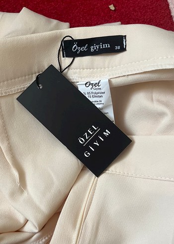 Bej Kadın Kumaş Pantolon - Görsel 2