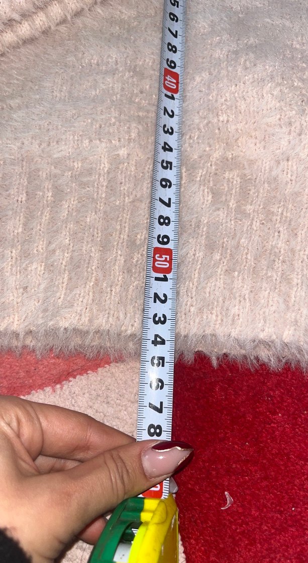 Kadın Beyaz Triko Uzun Kollu Kazak - Görsel 3