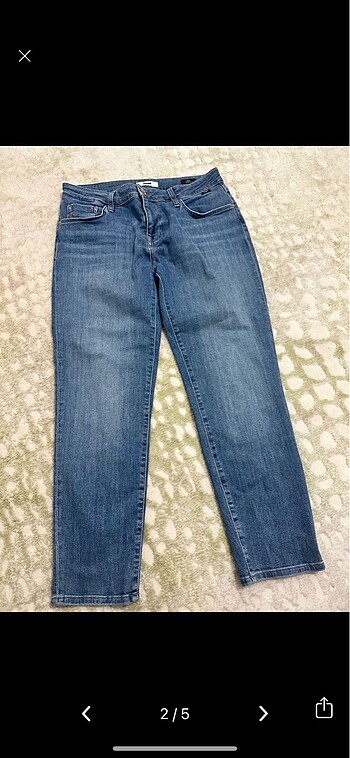 30 Beden ada casual vintage indigo mavisi jean pantolon 30/29