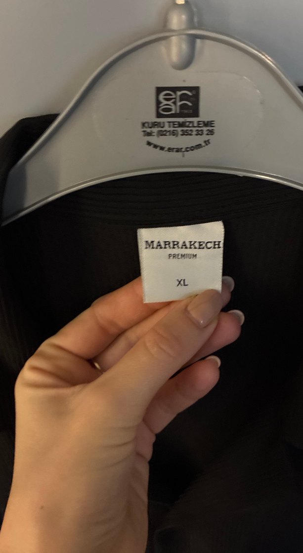 Marrakech 
Erkek Siyah Düğmeli Kısa Kollu takım - Görsel 5